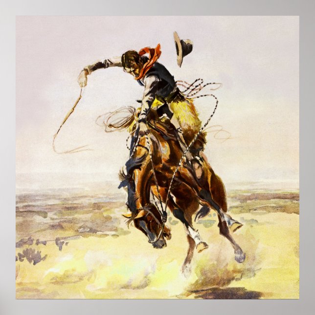 Poster "Un mauvais tuyau" de Charles M Russell (Devant)