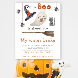 Poster Un mignon fantôme - mon eau a cassé le baby shower