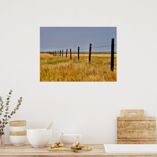 Poster Un Mile De Prairie encadré