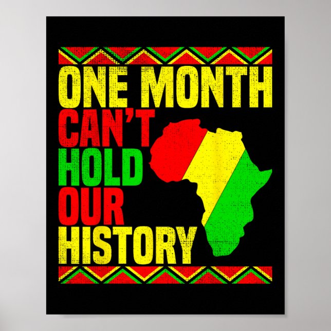 Poster Un mois ne peut contenir notre histoire Afro-Améri (Devant)