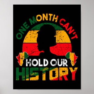 Poster Un Mois Ne Peut Contenir Notre Histoire Noir Afric