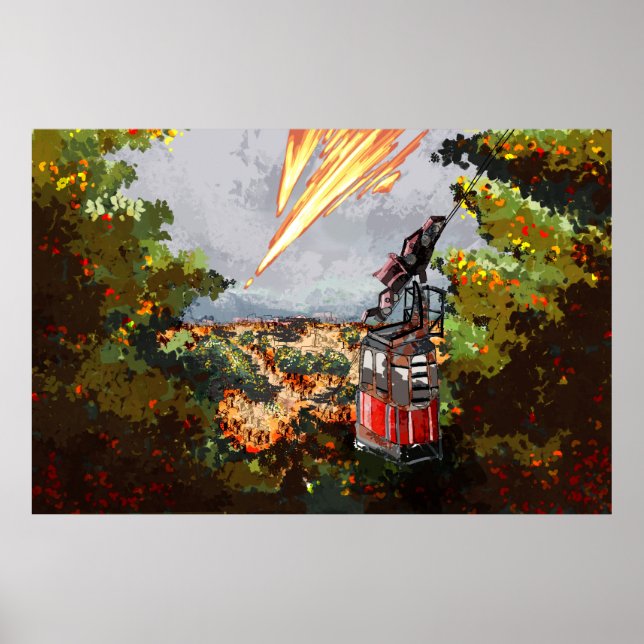 Poster Un Monde Créé, Finissant, (Devant)