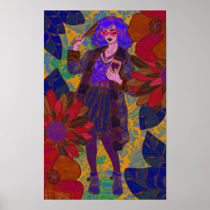 Poster Un monde de fleurs