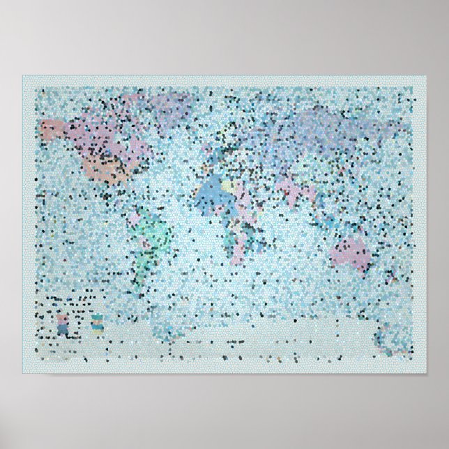Poster Un monde magnifique - Carte (Devant)