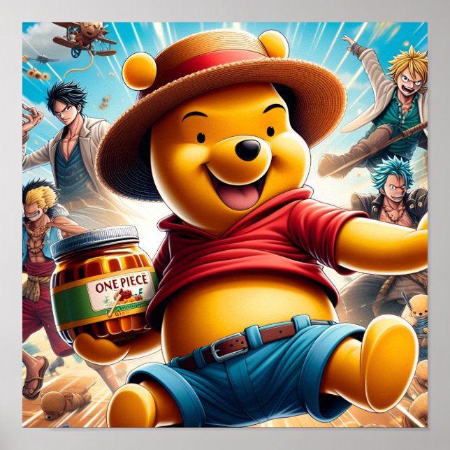 Poster Un morceau Winnie l'ourlet 1 (Devant)