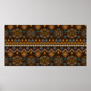 Poster Un motif sans couture. L'ornement ethnique boho. T
