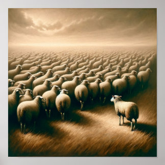 Poster Un mouton Jésus Feuille le 99 Pour l'art chrétien