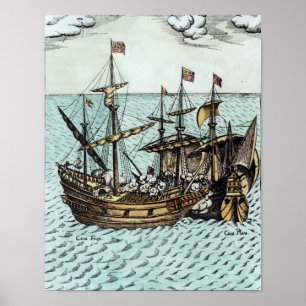 Poster Un navire au trésor espagnol