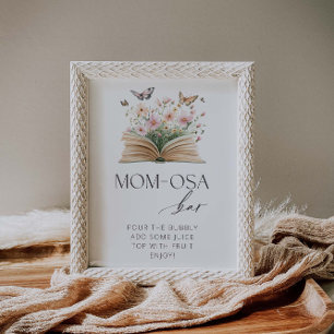 Poster Un nouveau Baby shower de chapitre barre Maman-osa