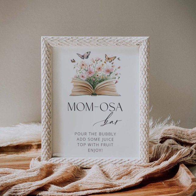 Poster Un nouveau Baby shower de chapitre barre Maman-osa (Créateur téléchargé)