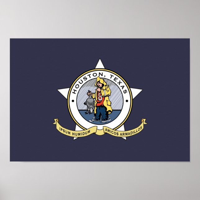 Poster Un nouveau drapeau pour Houston (Devant)