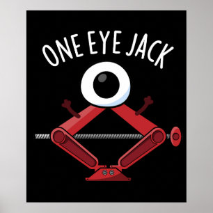 Poster Un Oeil Jack Funny Voiture Jack Pun Dark BG