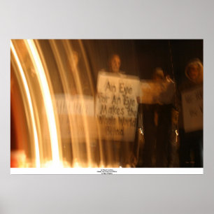 Poster Un oeil pour un oeil rend aveugle le monde entier