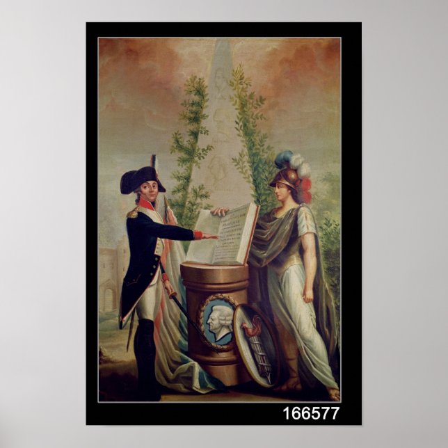 Poster Un officier de la Garde nationale prêtant serment (Devant)