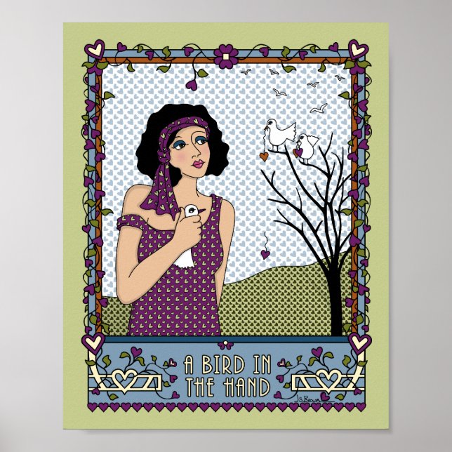 Poster Un oiseau dans l'affiche Hand_A_8x10 (Devant)