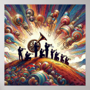 Poster Un orchestre de cuivres