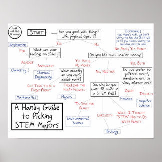 Poster Un organigramme pratique pour choisir votre STEM M