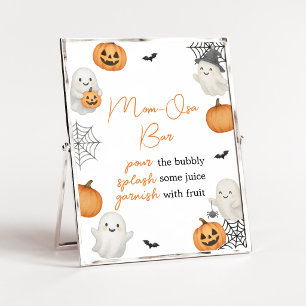 Poster Un panneau de bar Mom-Osa pour A Little Boo Pumpki