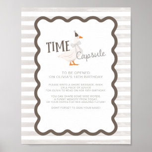 Poster Un panneau de capsule temporelle pour le 1er anniv