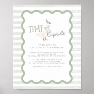 Poster Un panneau de capsule temporelle pour le 1er anniv