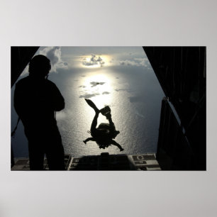 Poster Un pararescueman de l'Armée de l'Air