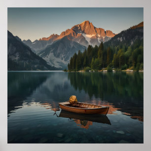 Poster Un paysage alpin serein et captivant