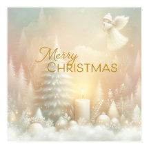 Un paysage enneigé de fantaisie d'ange de Noël