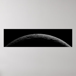 Poster Un paysage irréel de la lune de Saturne