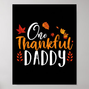 Poster Un Père Remercié Fun Père Thanksgiving Père Fall A