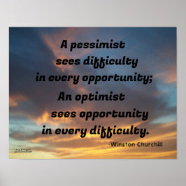 POSTER UN PESSIMISTE VOIE UNE ÉGLISE DIFFICILE