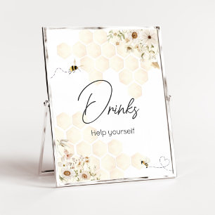 Poster Un Petit Baby shower D'Abeille De Miel
