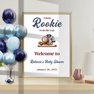 Poster Un petit coup de coeur sur le chemin - Baby shower