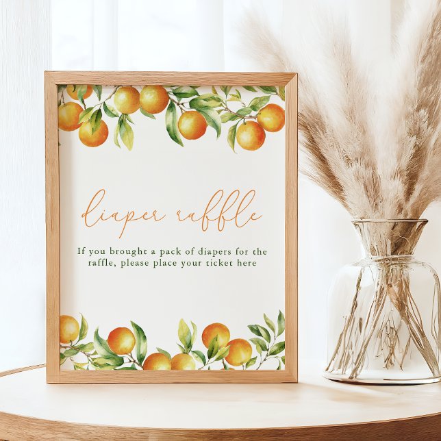 Poster Un Petit Cutie Est En Chemin Douche Déchets Raffle (Créateur téléchargé)