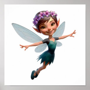 Poster Un petit dessin magique enchanté Fairy