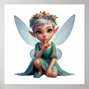 Poster Un petit dessin magique enchanté Fairy
