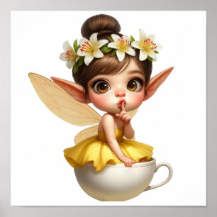 Poster Un petit dessin magique enchanté Fairy