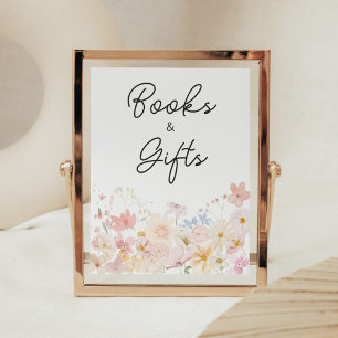Poster Un Petit Fleur sauvage est sur le chemin Livres et