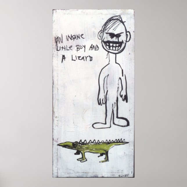 POSTER "UN PETIT GARÇON INSANE ET UN LIZARD" (Devant)