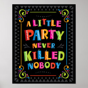 Poster UN PETIT PARTI N'A JAMAIS TUÉ PERSONNE Signe impri
