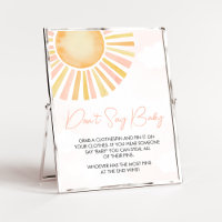Un petit rayon de soleil ne dites pas bébé