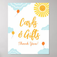 Un petit rayon soleil Baby shower cartes et cadeau