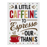 Un peu de caféine à Espresso Nos remerciements Pos