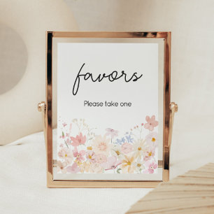 Poster Un Peu De Fleur sauvage Est En Voie Pour Les