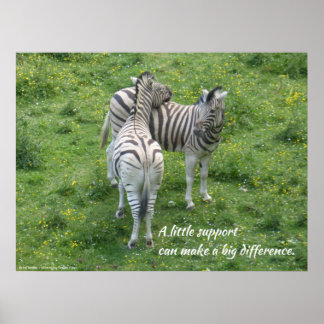 Poster Un peu de soutien peut faire une grande différence