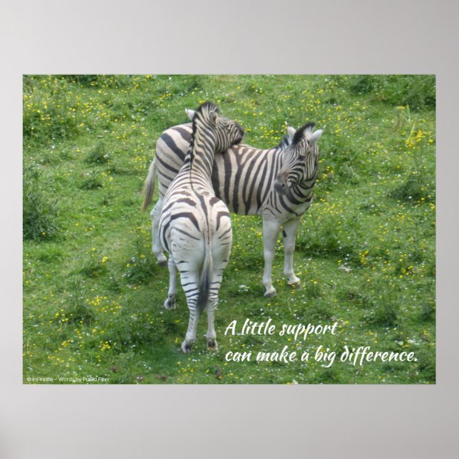 Poster Un peu de soutien peut faire une grande différence (Devant)