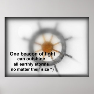 Poster Un phare de lumière.