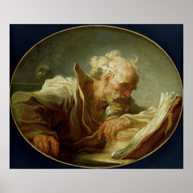 Poster Un philosophe, c.1764 (Devant)