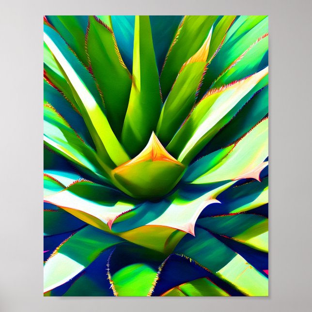 Poster Un plante d'Agave (Devant)