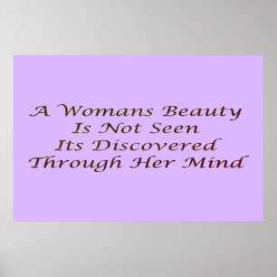 Poster Un poème de message de beauté pour les femmes