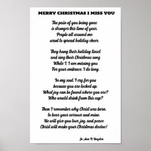 POSTER UN POÈME DE NOËL AIMÉ INCARCÉRÉ